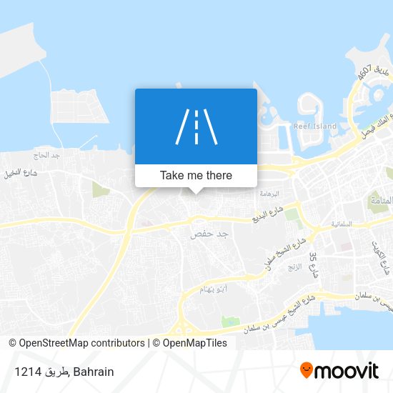 طريق 1214 map