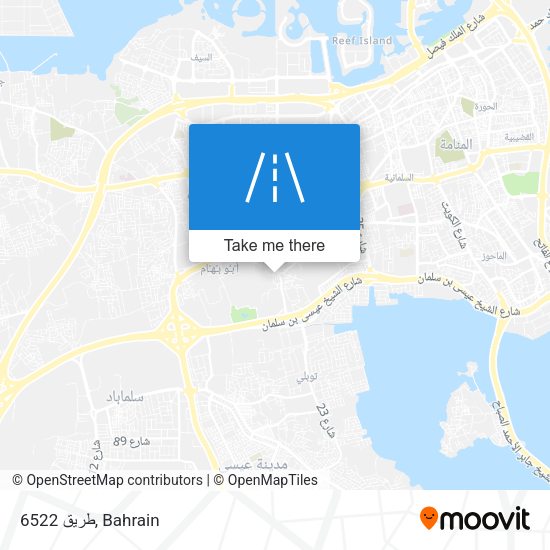 طريق 6522 map