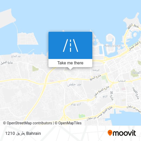 طريق 1210 map