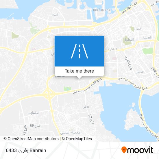 طريق 6433 map