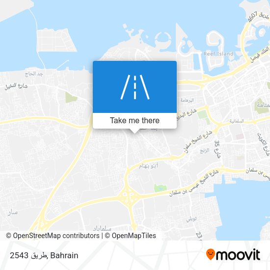 طريق 2543 map