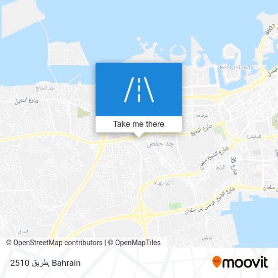 طريق 2510 map