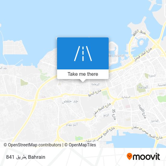 طريق 841 map