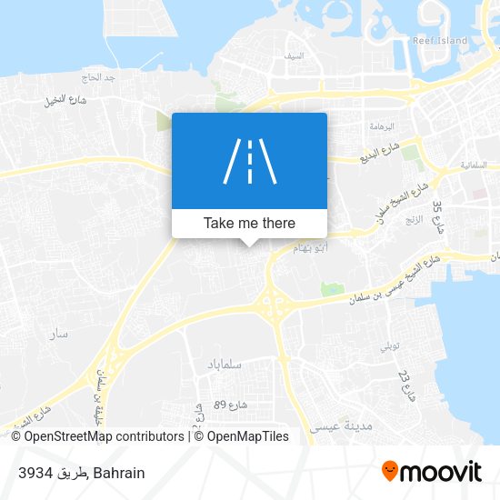 طريق 3934 map