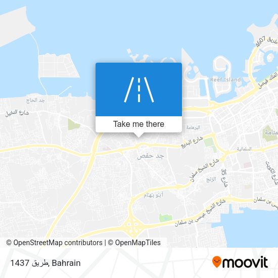 طريق 1437 map