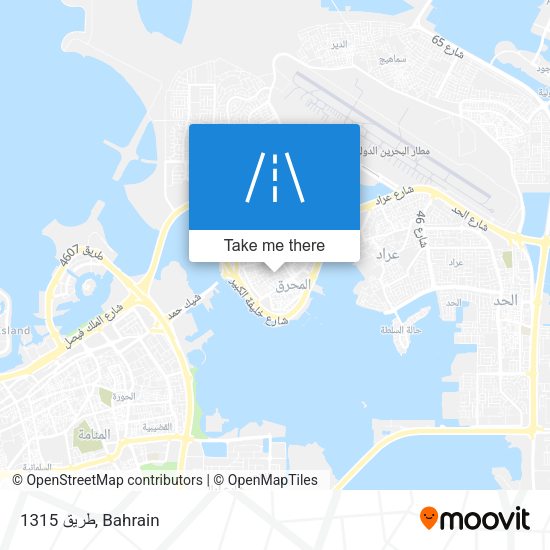 طريق 1315 map