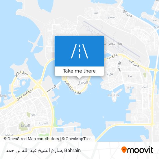 شارع الشيخ عبد الله بن حمد map