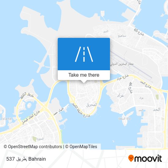 طريق 537 map