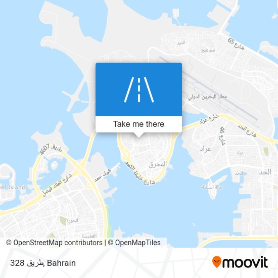 طريق 328 map