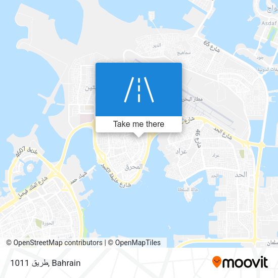 طريق 1011 map