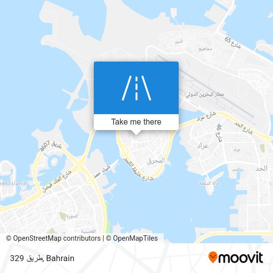 طريق 329 map