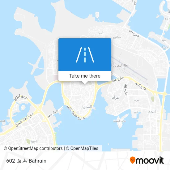 طريق 602 map