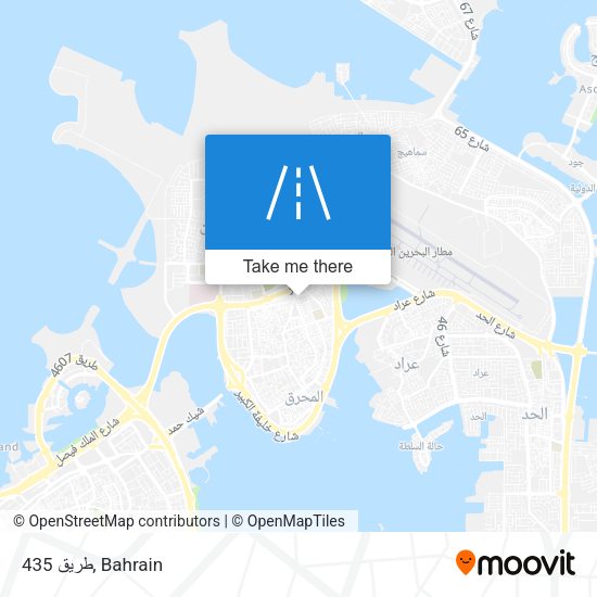طريق 435 map