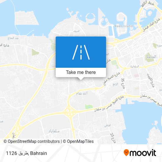 طريق 1126 map
