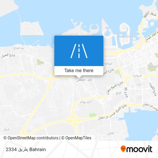 طريق 2334 map