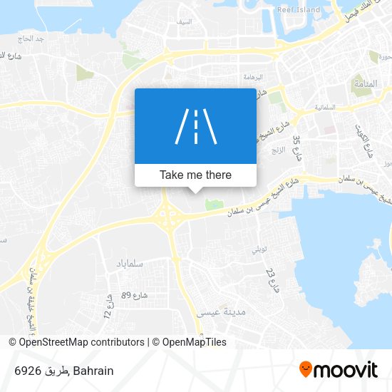 طريق 6926 map