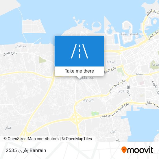 طريق 2535 map
