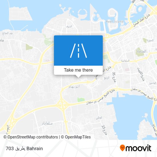 طريق 703 map