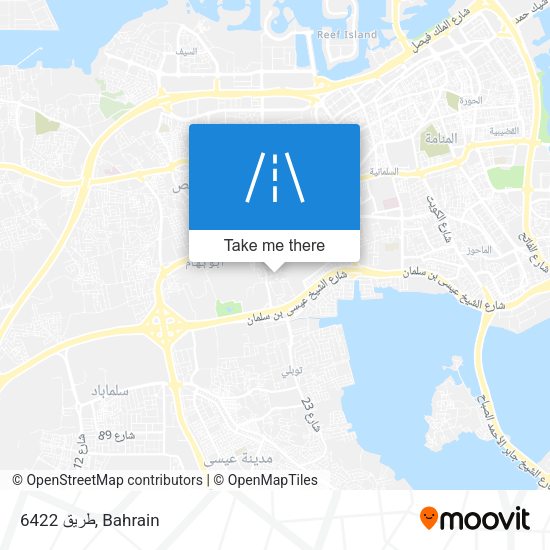 طريق 6422 map