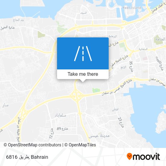 طريق 6816 map