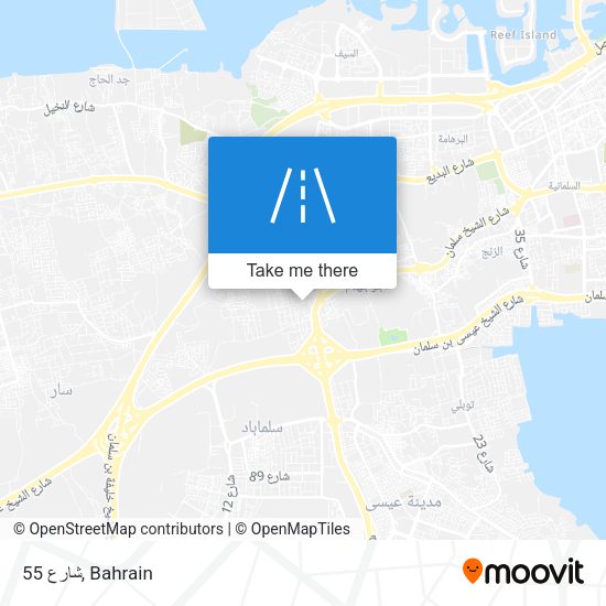 شارع 55 map