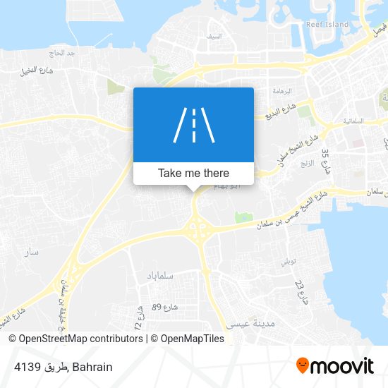 طريق 4139 map