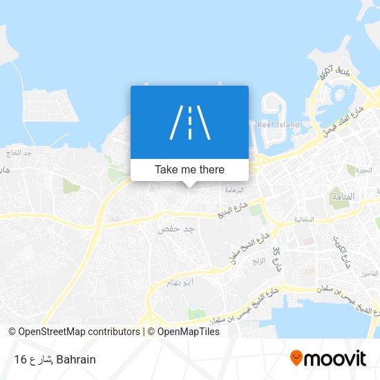 شارع 16 map