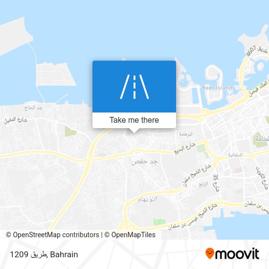 طريق 1209 map