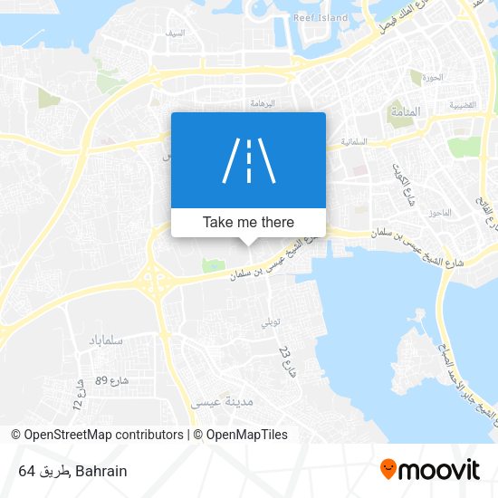 طريق 64 map