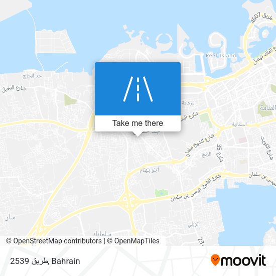 طريق 2539 map