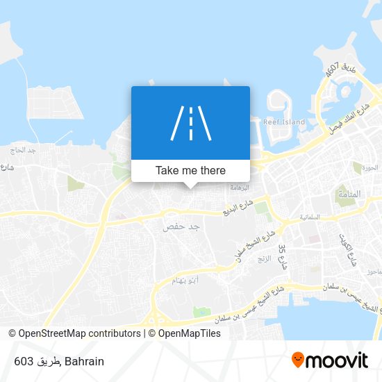 طريق 603 map