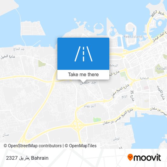 طريق 2327 map
