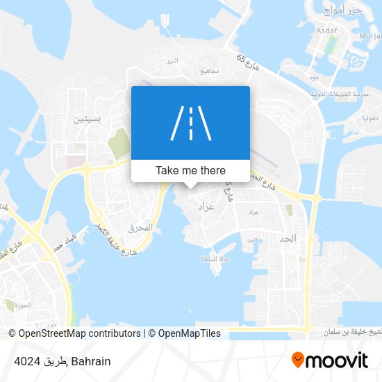 طريق 4024 map