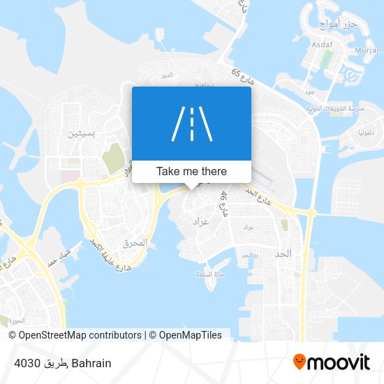 طريق 4030 map
