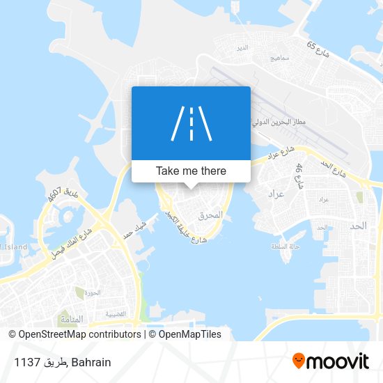 طريق 1137 map