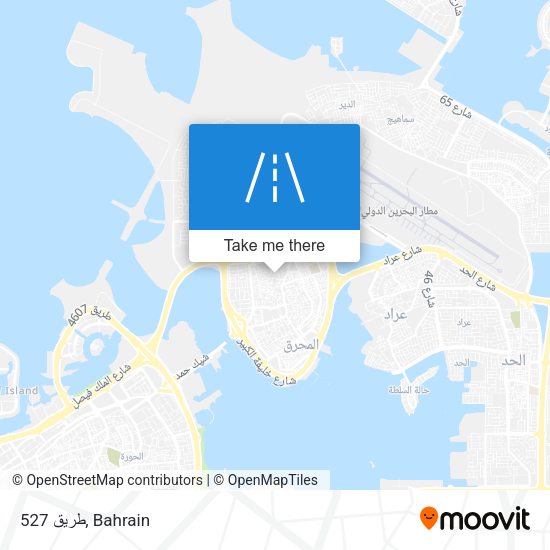 طريق 527 map