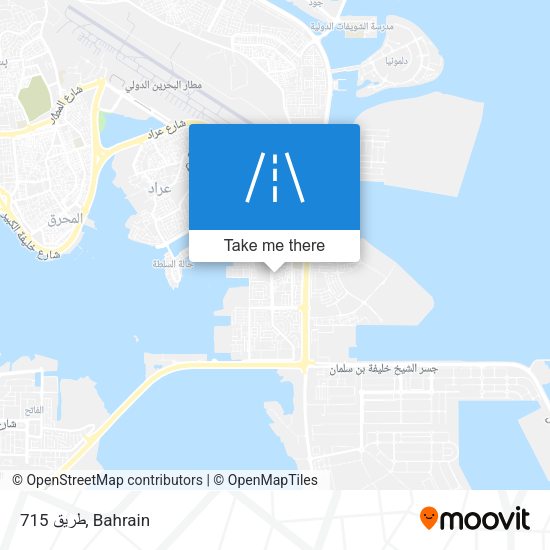 طريق 715 map