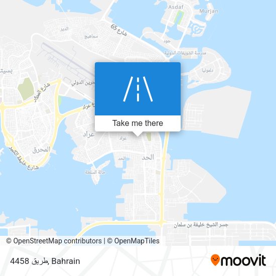 طريق 4458 map