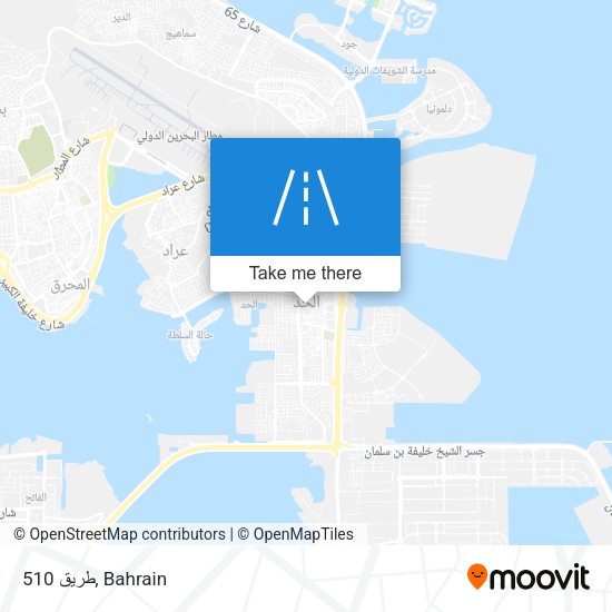طريق 510 map
