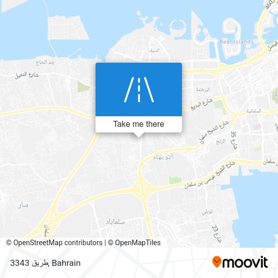 طريق 3343 map