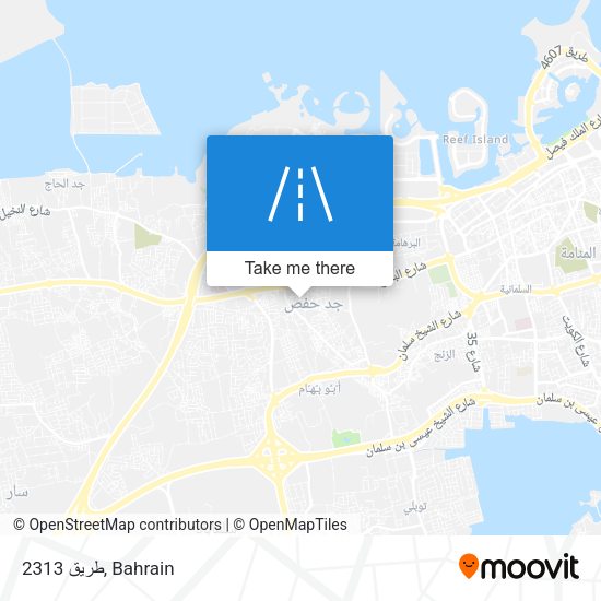 طريق 2313 map