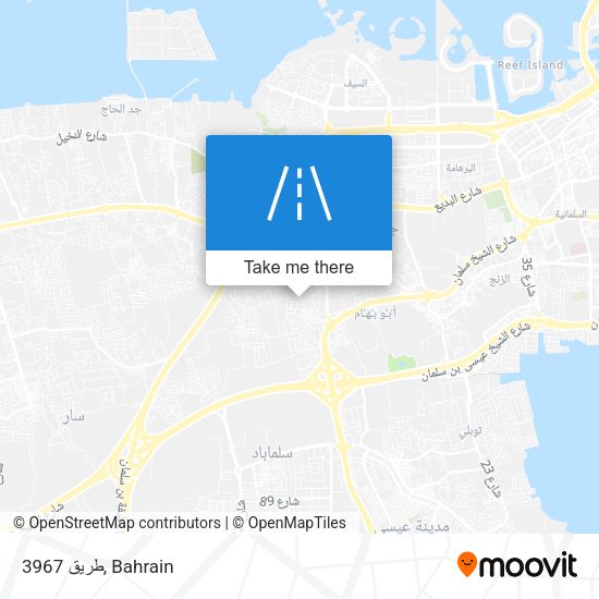 طريق 3967 map