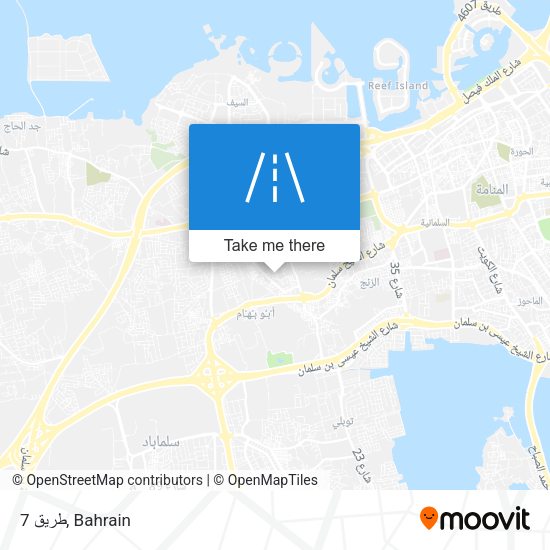 طريق 7 map