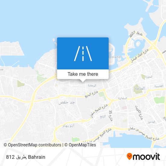 طريق 812 map