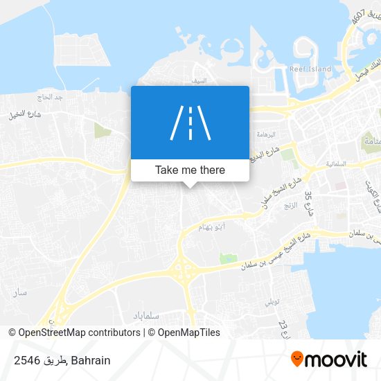 طريق 2546 map
