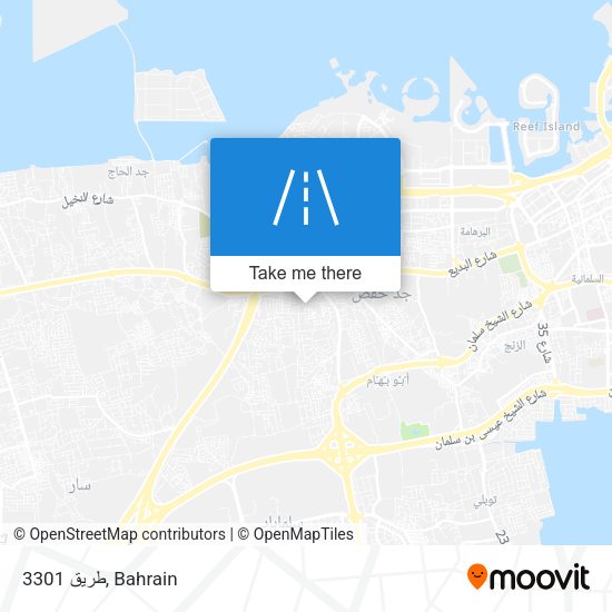 طريق 3301 map