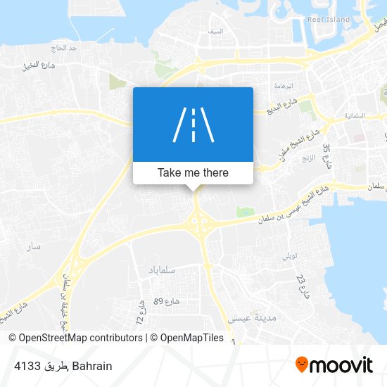 طريق 4133 map