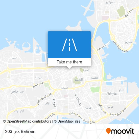 ممر 203 map