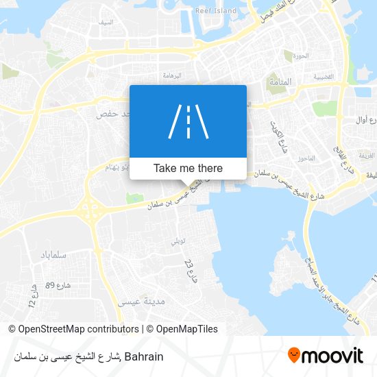 شارع الشيخ عيسى بن سلمان map