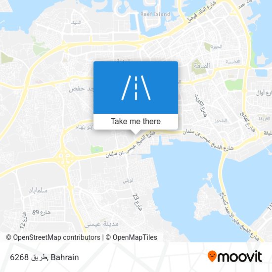 طريق 6268 map